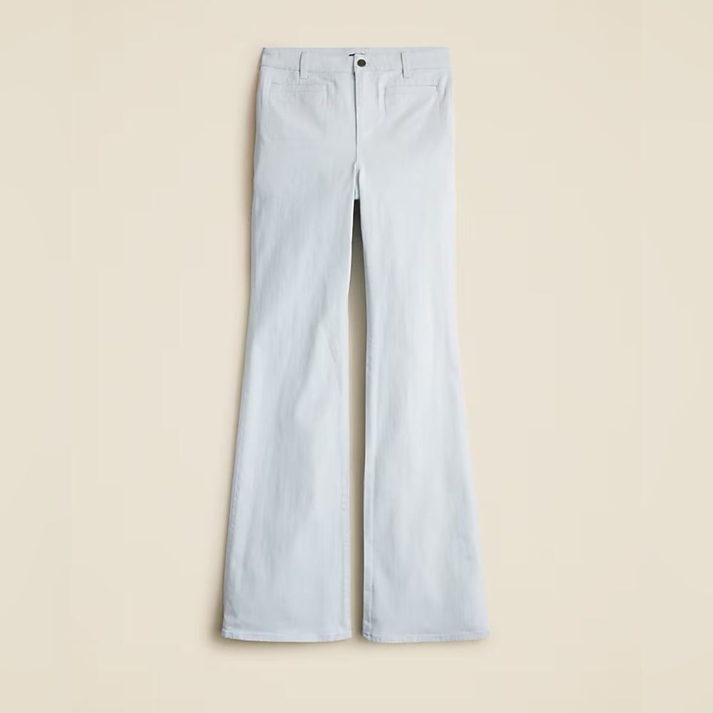J Crew Vintage flare pant in washed twill